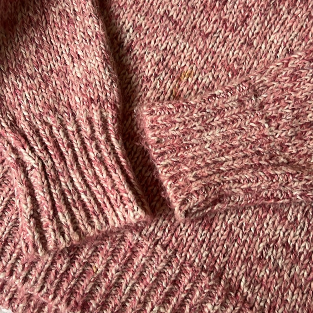 JCREW Women's Pink Marbled Sweater Holiday Collection XS Point Sur - Picture 2 of 8